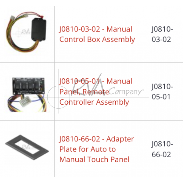J0810-73-01 - Auto-Level Replacement to Manual System Kit