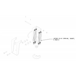 J0739-10-01 - Rear RVA Jack Spring - Short - All Models Rear (Single Spring)